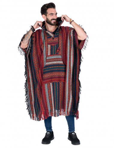 Hippie Poncho with Fringes