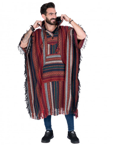 poncho-hombre-hippie-colores-variados