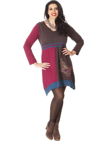 dresses-asymmetrical-mama-size-brown dresses-asymmetrical-mama-size-brown