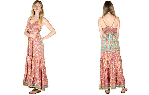 Vestidos de Vintage Sari - Town - Tienda Hippie