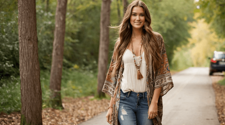 Tendencias de moda bohemia y hippie chic 2024